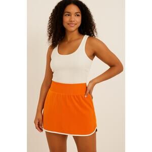 OFFLINE by Aerie Terry Cloth Skort XL – Bright Orange Lounge Athletic Skirt